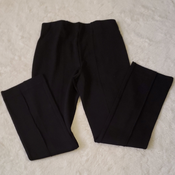 Maeve Black Ponte Knit Pants with Gold Button Detail - Picture 4 of 6